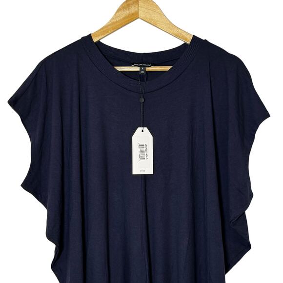 NEW Universal Standard Carrea Relaxed Liquid Jersey Dress Navy Blue Size 14-16 - Picture 4 of 8